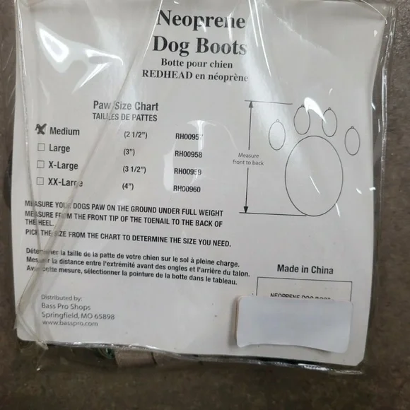 Red Head Camo Dog Shoes SZ M - Picture 7 of 7